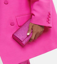 Amina Muaddi Superamini Paloma embellished clutch