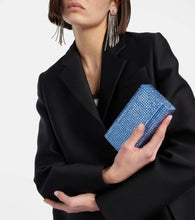 Amina Muaddi Superamini embellished clutch