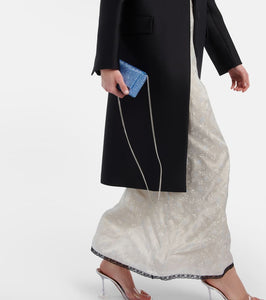 Amina Muaddi Superamini embellished clutch
