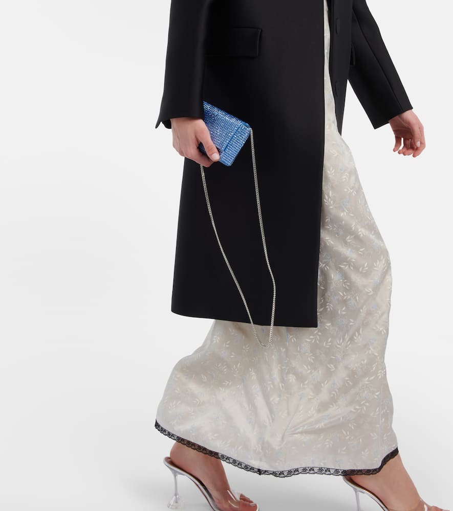 Amina Muaddi Superamini embellished clutch