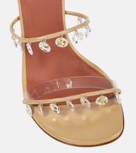 Amina Muaddi Tina 105 embellished leather sandals