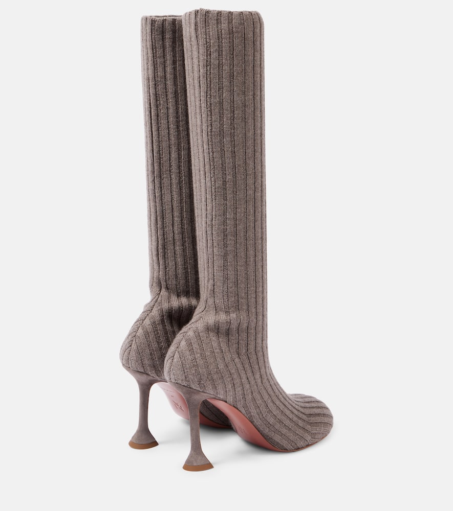 Amina Muaddi Veneda 95 knee-high sock boots