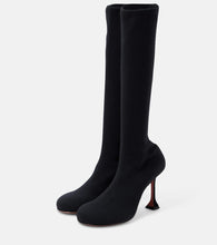 Amina Muaddi Veneda 95 knee-high sock boots