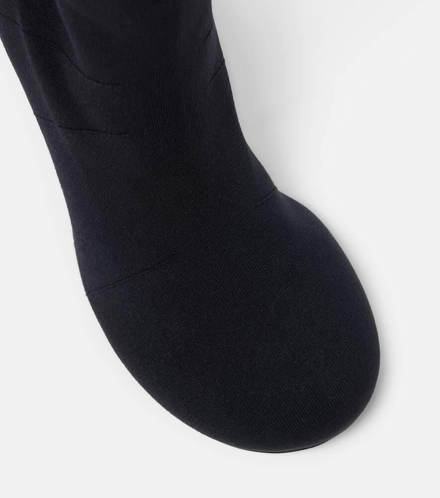 Amina Muaddi Veneda 95 knee-high sock boots