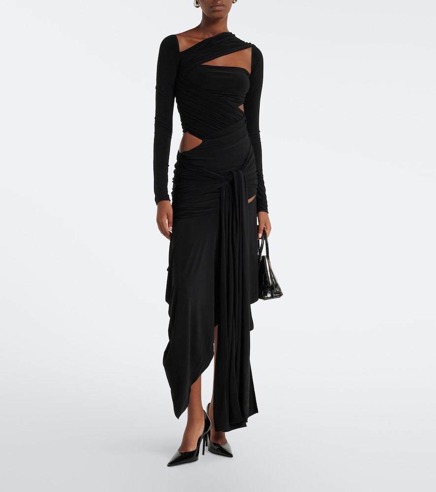 Amina Muaddi Anok patent leather pumps in Black - High-Heel Pumps