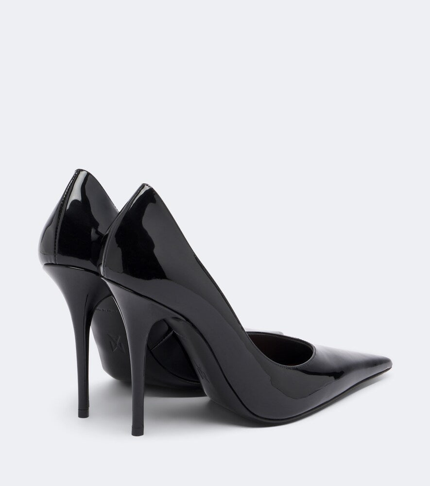 Amina Muaddi Anok patent leather pumps in Black - High-Heel Pumps