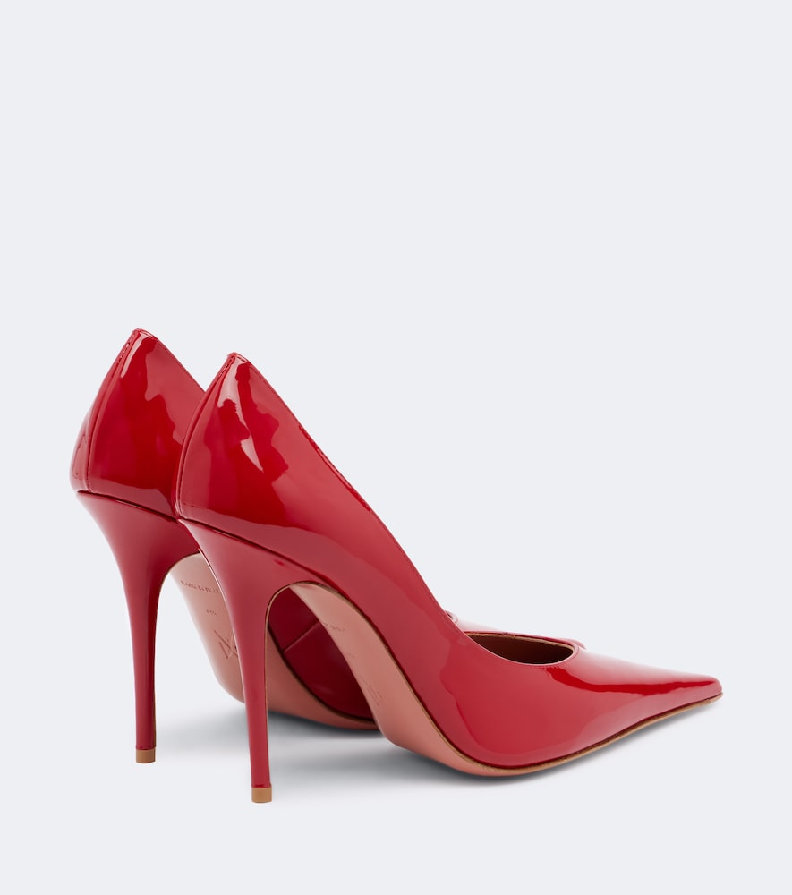 Red Amina Muaddi Anok patent leather pumps - High-Heel Pumps