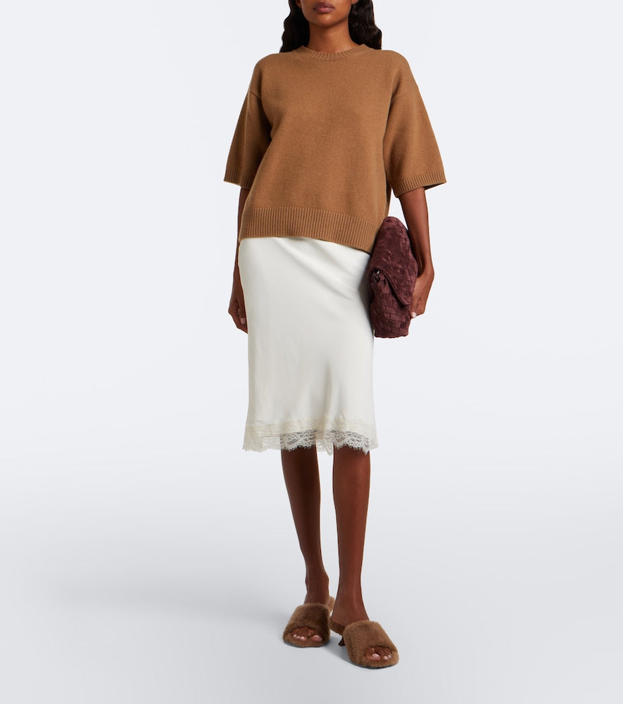 Amina Muaddi Taylor shearling mules (Beige) - High-Heel Sandals