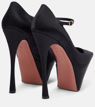 Amina Muaddi Yigit satin platform pumps