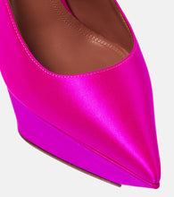 Amina Muaddi Yigit satin platform pumps