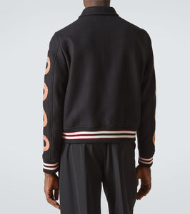 Amiri Amiri Snake Bones wool-blend varsity jacket