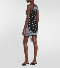 Amiri Bandana-printed halterneck cotton minidress