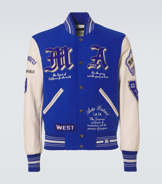 Amiri Dream Team appliqu√É¬© varsity jacket