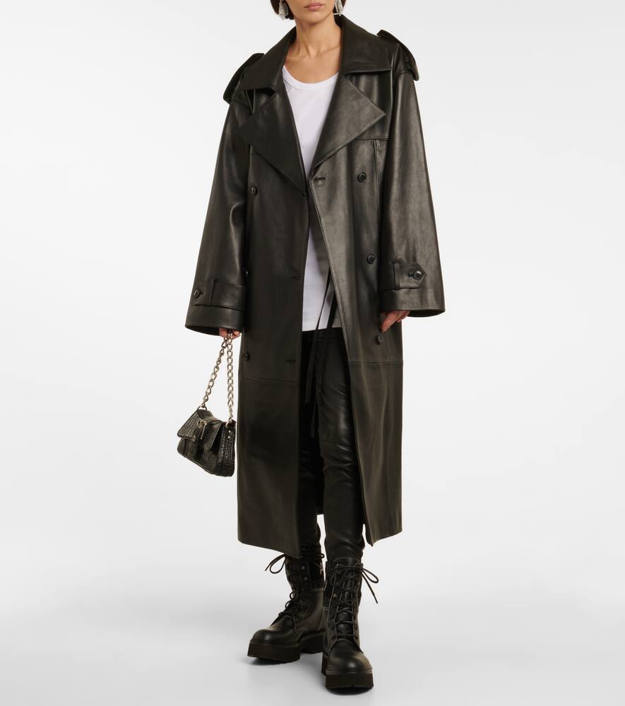 Amiri Leather lace-up boots