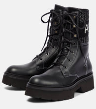 Amiri Leather lace-up boots
