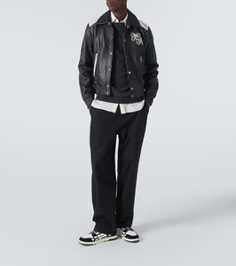 Amiri Leopard Skel Top Low leather sneakers
