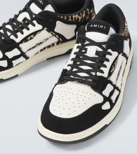 Amiri Leopard Skel Top Low leather sneakers