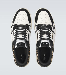 Amiri Leopard Skel Top Low leather sneakers