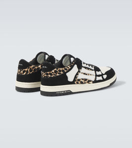 Amiri Leopard Skel Top Low leather sneakers