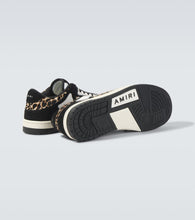 Amiri Leopard Skel Top Low leather sneakers