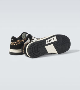 Amiri Leopard Skel Top Low leather sneakers