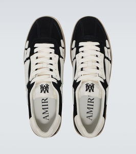Amiri Pacific Bones appliqu√É¬© suede sneakers