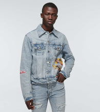 Amiri Playboy denim trucker jacket