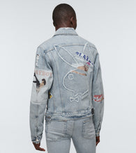 Amiri Playboy denim trucker jacket