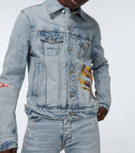 Amiri Playboy denim trucker jacket