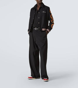 Amiri Snake Skel printed leather sneakers