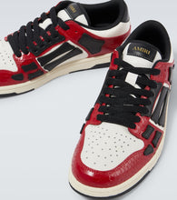 Amiri Snake Skel printed leather sneakers