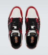 Amiri Snake Skel printed leather sneakers