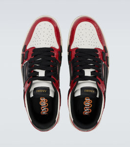 Amiri Snake Skel printed leather sneakers