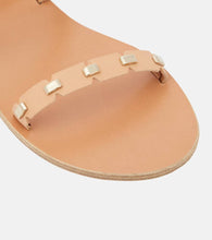 Ancient Greek Sandals Coco embellished leather sandals