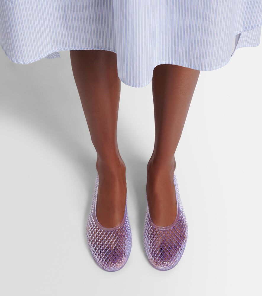 Ancient Greek Sandals Iro fishnet ballet flats