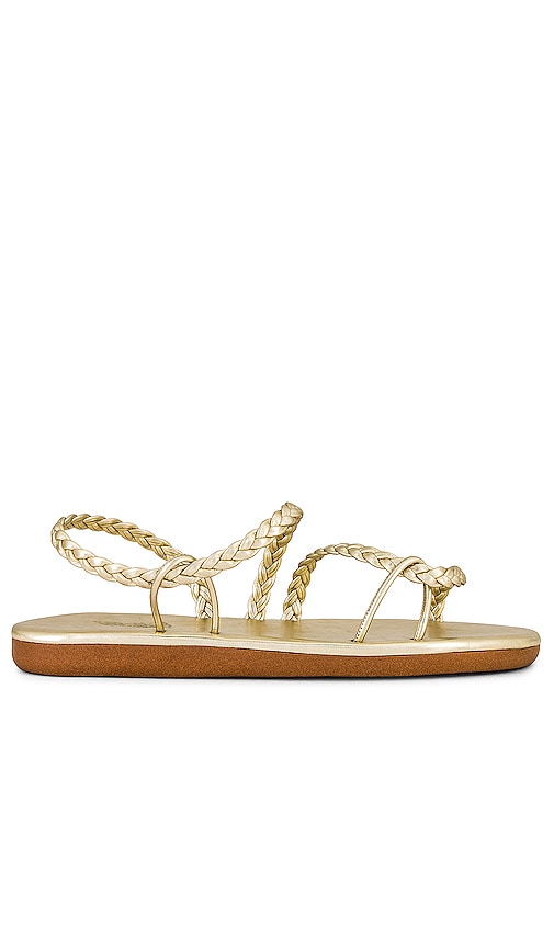 Ancient Greek Sandals Maya Sandal in Metallic Gold - Ancient Greek Sandals Sandale Maya en or métallisé - 古希腊凉鞋 Maya 金属金凉鞋 - Antike griechische Sandalen Maya-Sandale in metallischem Gold - 고대 그리스 샌들 메탈릭 골드 소재의 마야 샌들 - Sandali dell'antica Grecia Sandalo Maya in oro metallizzato
