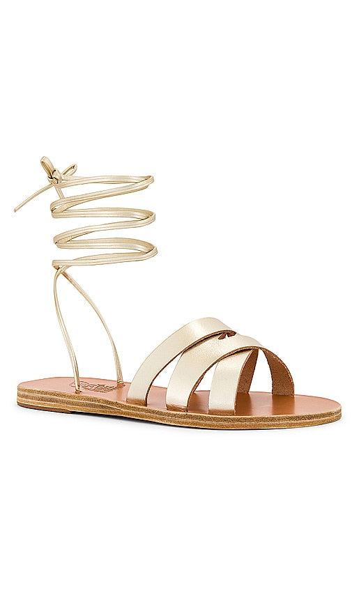 Ancient Greek Sandals Pisida Sandal in Metallic Gold