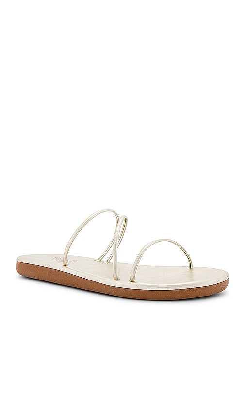 Ancient Greek Sandals Polytimi Flip Flop Sandal in Metallic Gold