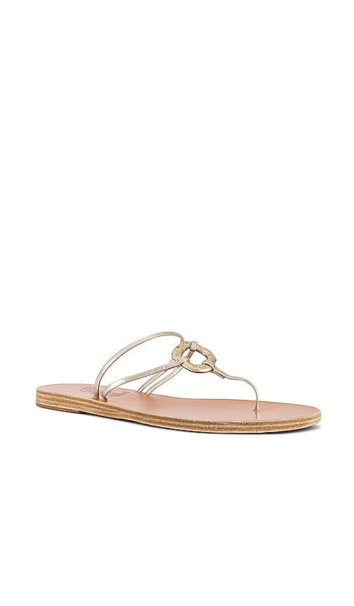 Ancient Greek Sandals Sfyra Sandal in Metallic Neutral