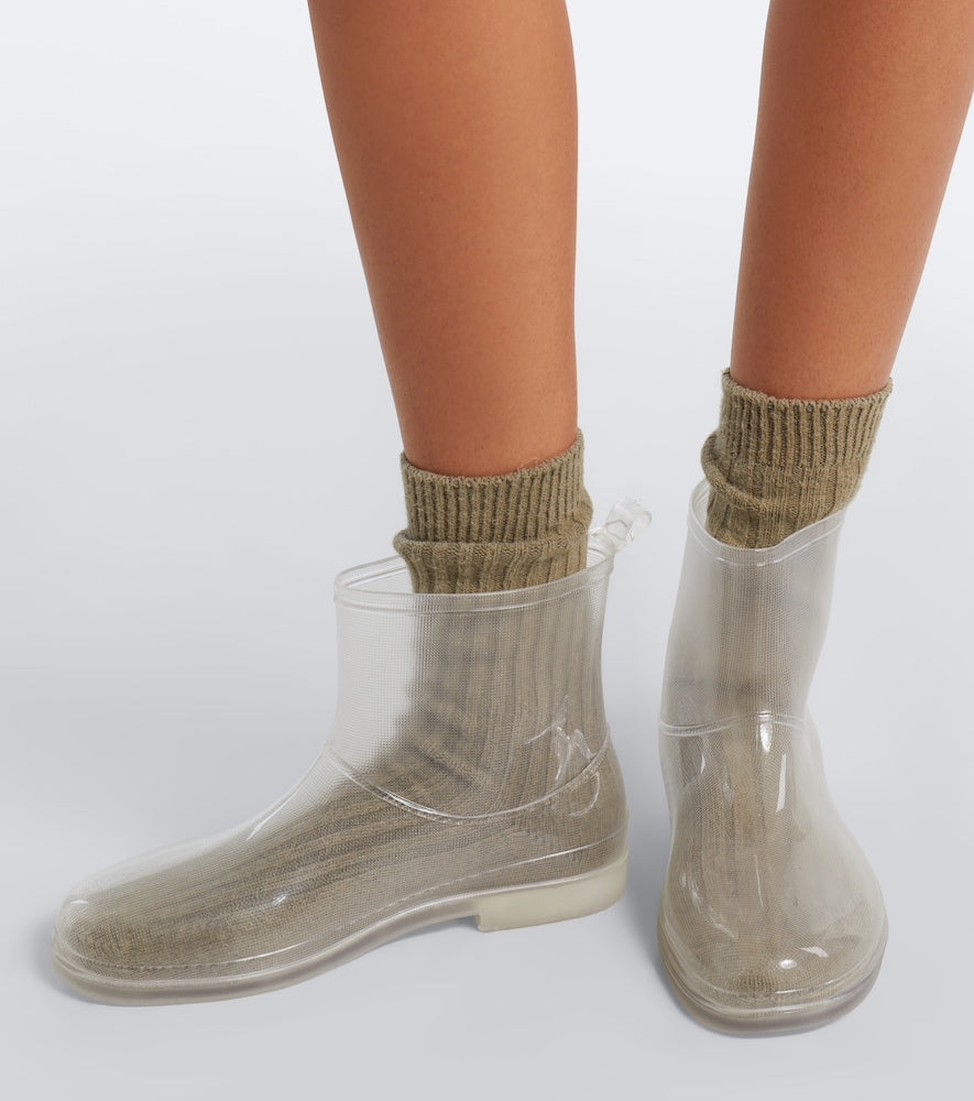 Ancient Greek Sandals Omvria PVC rain boots in Transparent - Flat Boots