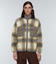 And Wander Checked fleece jacket