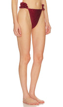 Andrea Iyamah Mulan Bikini Bottom in Wine