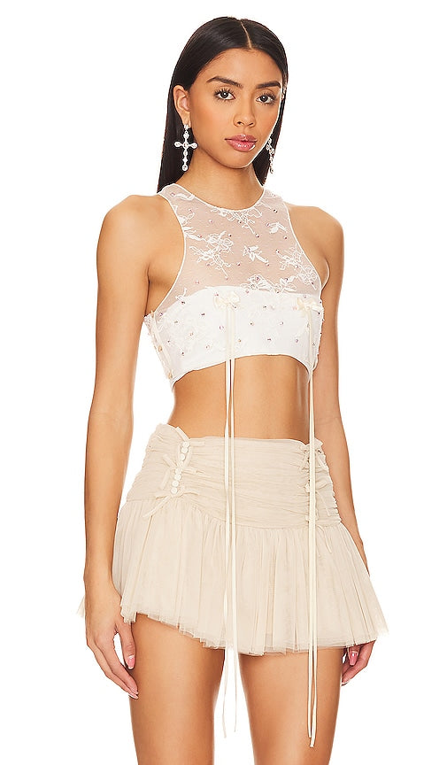 Aniye Records Crop Kayla in Cream