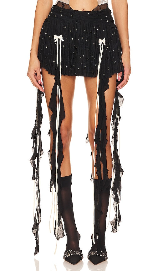 Aniye Records Kayla Skirt in Black - Aniye Records - Jupe Kayla en noir - Aniye Records Kayla 黑色裙子 - Aniye Records Kayla Rock in Schwarz - Aniye Records Kayla 스커트 - Gonna Kayla di Aniye Records in nero