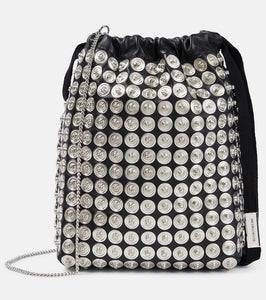 Ann Demeulemeester Edia Mini embellished leather bucket bag