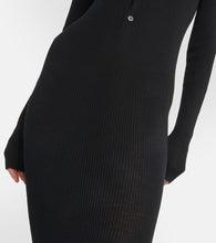 Ann Demeulemeester Ribbed-knit wool maxi dress