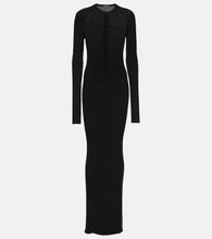 Ann Demeulemeester Ribbed-knit wool maxi dress