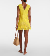 Anna Kosturova Bianca cotton crochet minidress