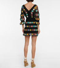 Anna Kosturova Bouquet crochet cotton minidress