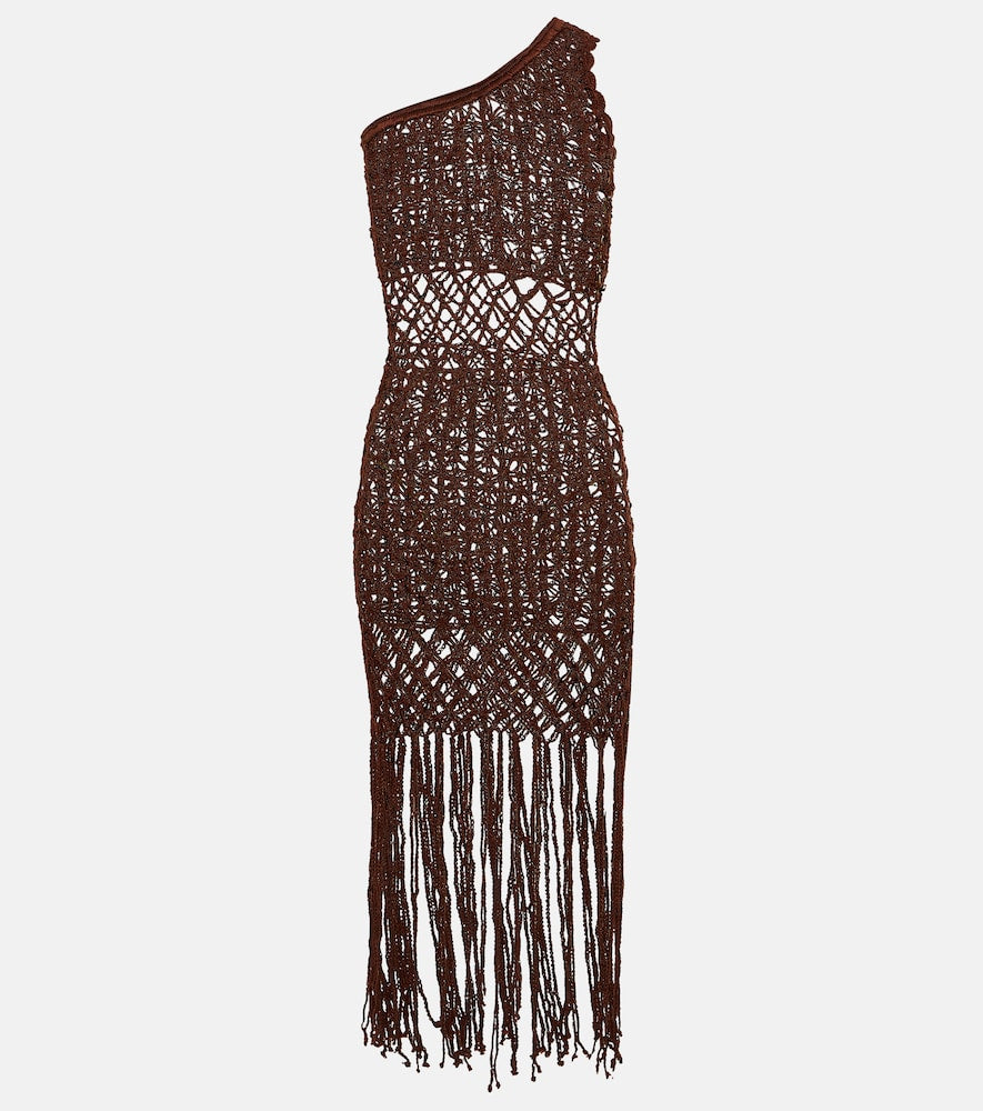 Anna Kosturova Crochet minidress. Anna Kosturova 钩编迷你连衣裙